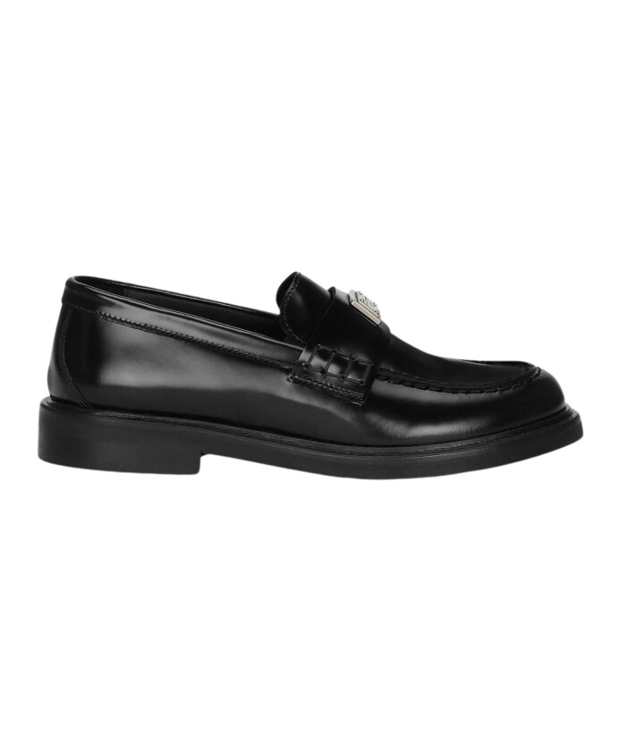 black-kids-moccasin-leather-shoes