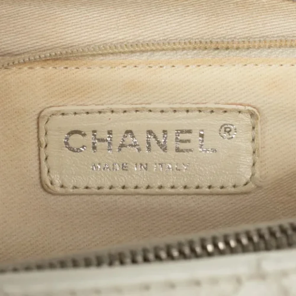 Chanel Vintage Pre-owned Leather handbags White Dames