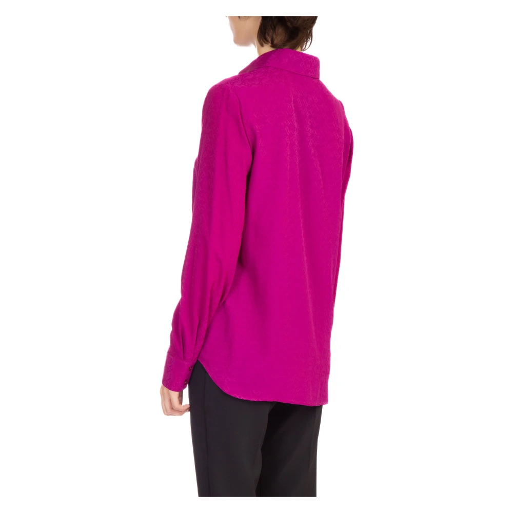 pinko VIB Smorzare Shirt in Trendy Stijl Purple Dames