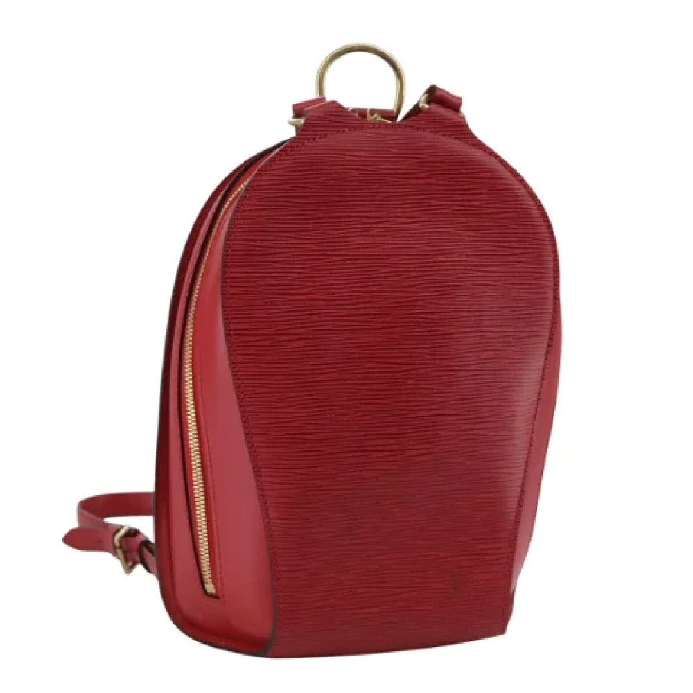 Louis Vuitton Vintage Pre-owned Leather backpacks Red Dames