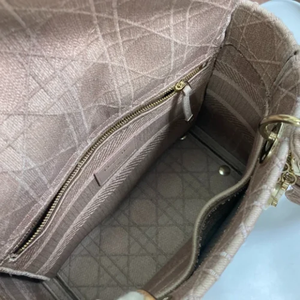 Dior Vintage Pre-owned Fabric dior-bags Pink Dames