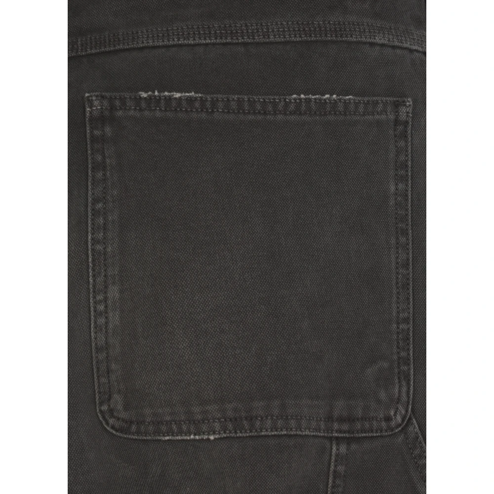 Golden Goose Zwarte katoenen jeans met sterlogo Black Heren