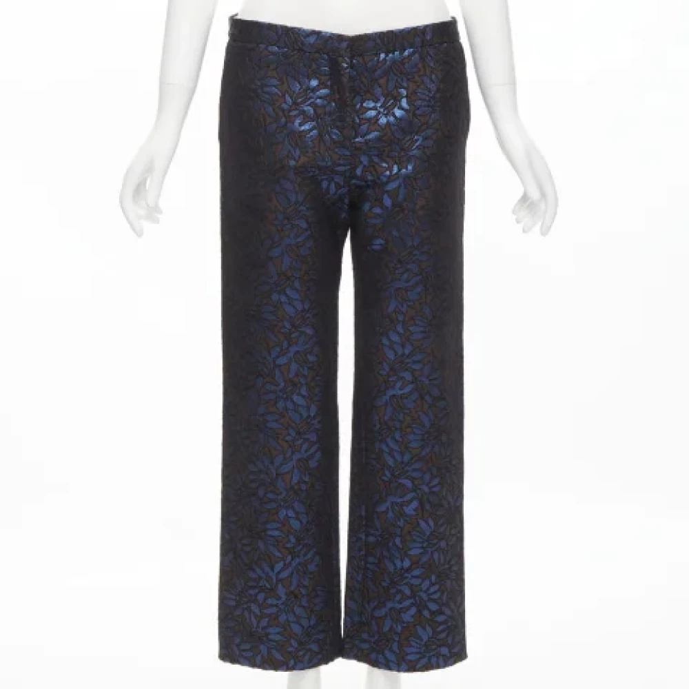 Marni Pre-owned Polyester bottoms Blue Dames