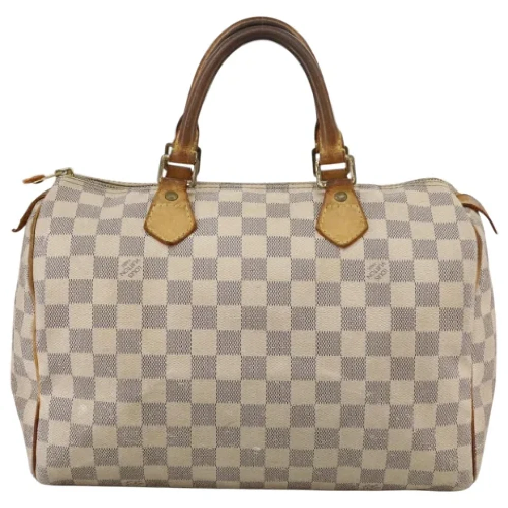 Louis Vuitton Vintage Pre-owned Canvas handbags White Dames