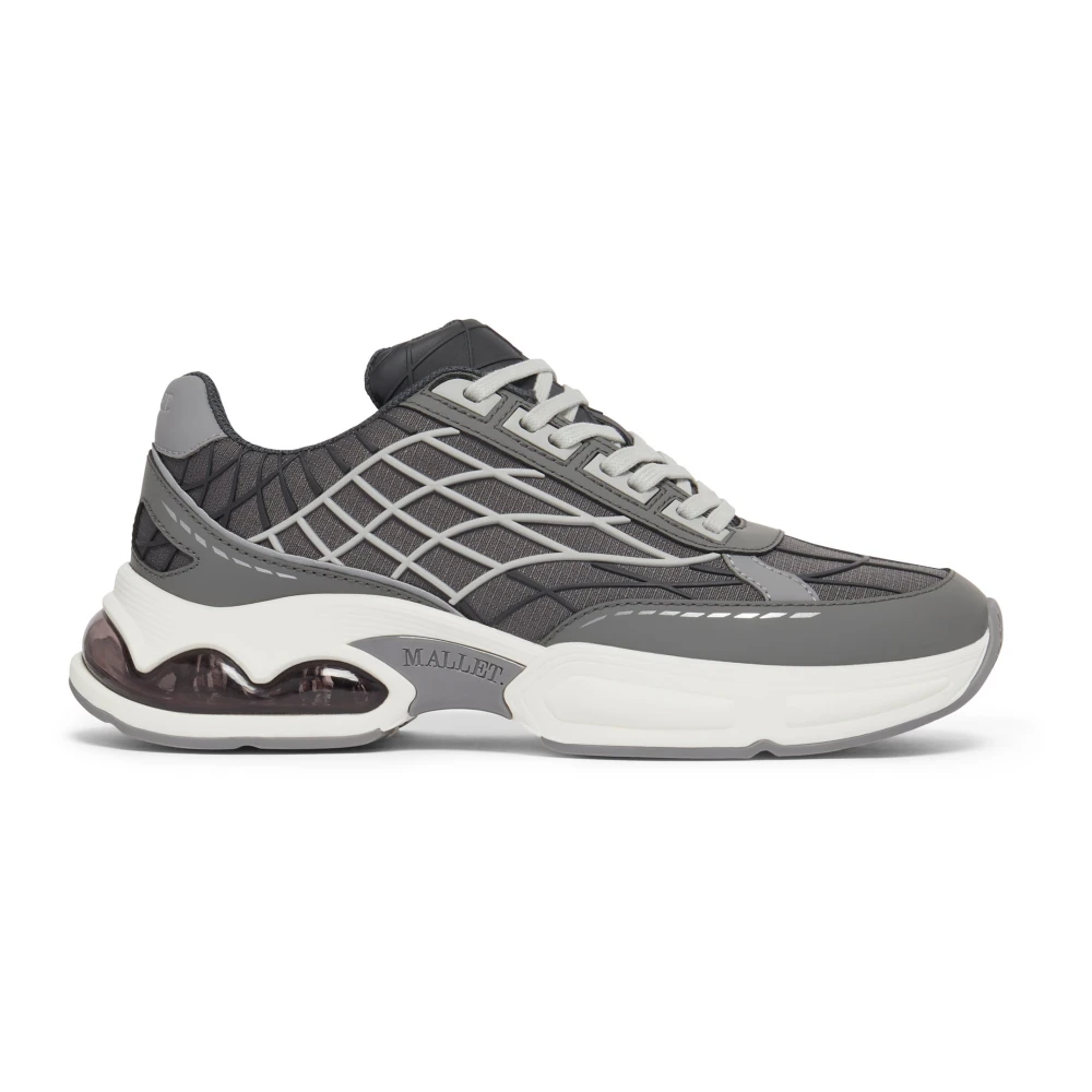 Mallet London Neptune Runner Dark Sneakers Heren Schoenen Grijs