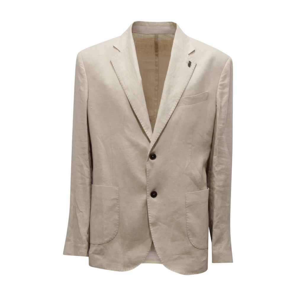 Bob Beige Suit403 Abito Linen Suit - Male - Blazers - 2XL - Jackets