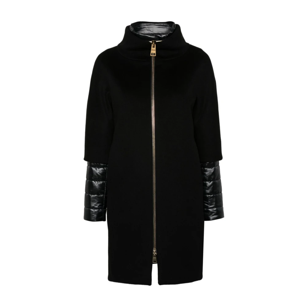 Herno Femme Noir Manteaux, Taille: 40 Fr Manteau Parka Élégant Pour S