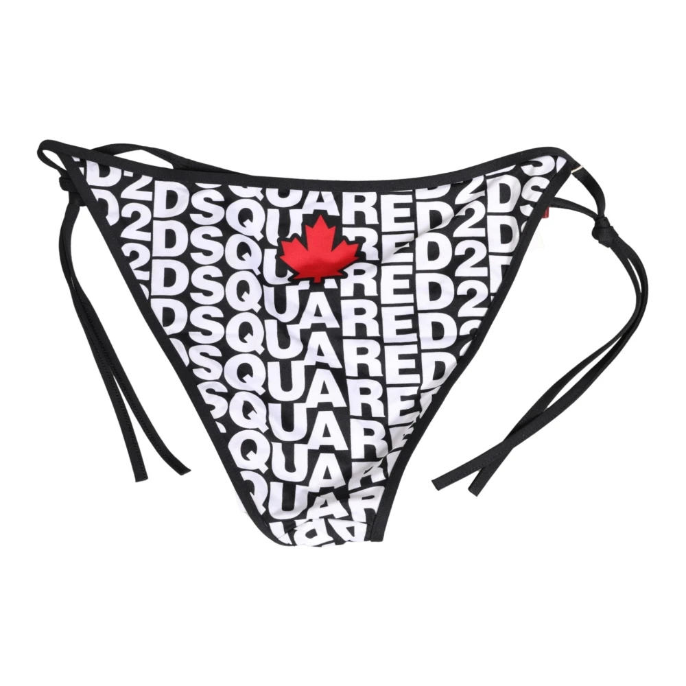 Dsquared2 Nylon Logo Print Bikini Bottom - Female - Bikinis - Multicolor - Xl - Swimwear - Image 2