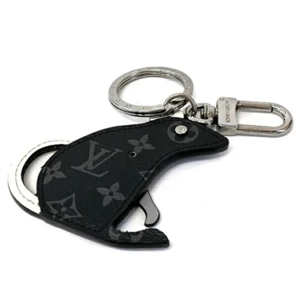 Louis Vuitton Vintage Pre-owned Leather key-holders Black Dames