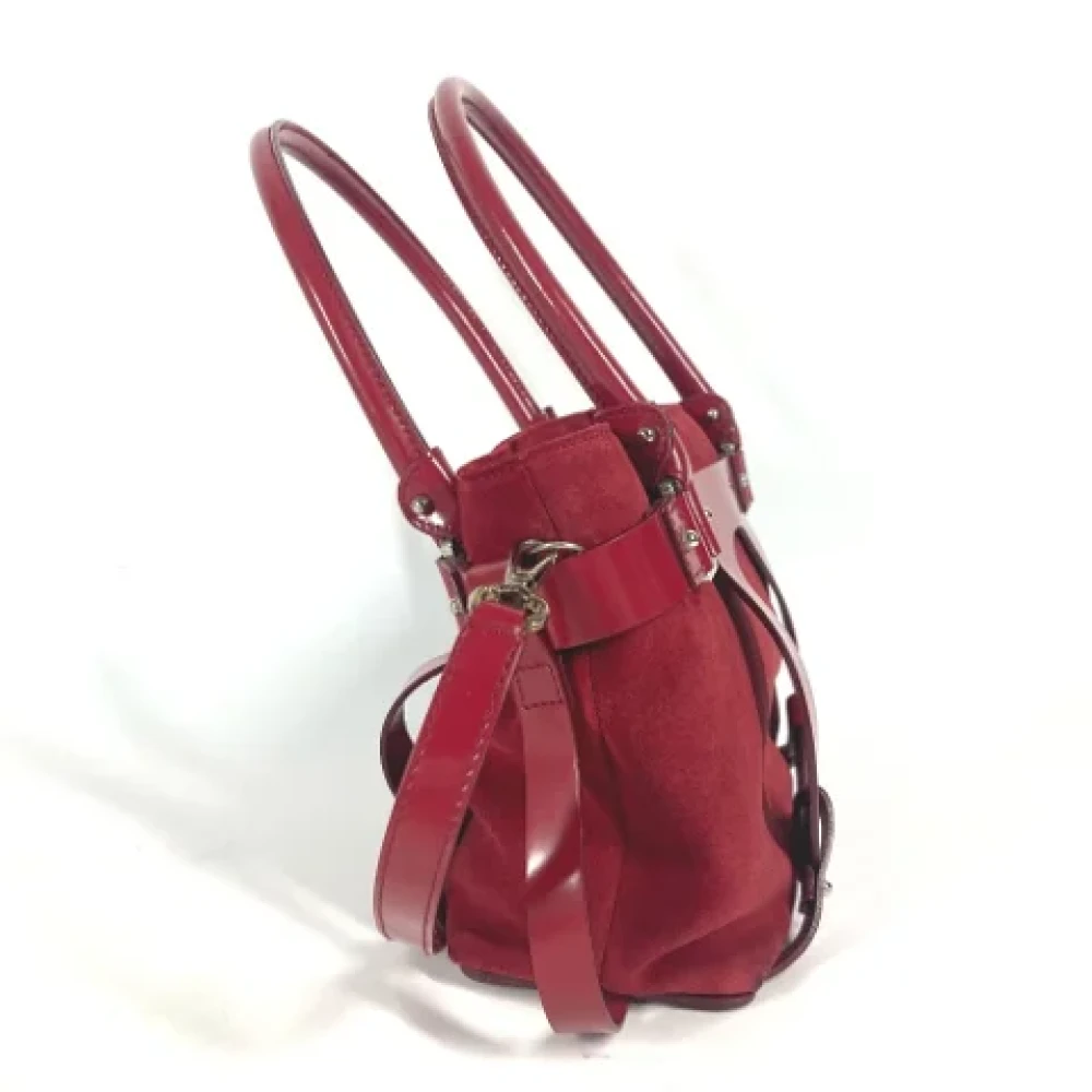Salvatore Ferragamo Pre-owned Leather handbags Red Dames