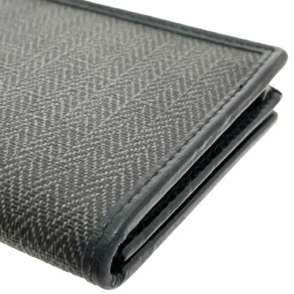 Bvlgari Vintage Pre-owned Canvas wallets Gray Dames