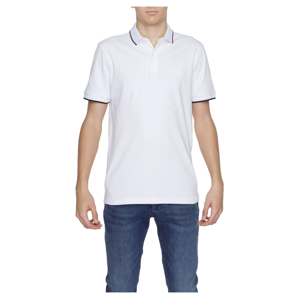 Hugo Boss Witte Polo Shirt voor Mannen White Heren