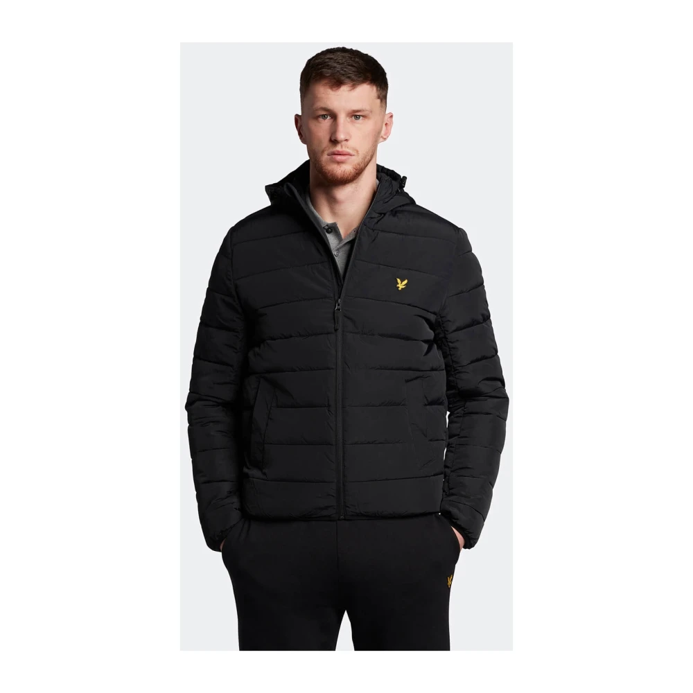 Lyle & Scott Lichtgewicht Puffer Jas Zwart Black Heren