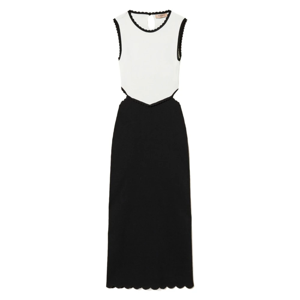Twinset Women's Black Midi Dresses, Xs, Maxi Dresses