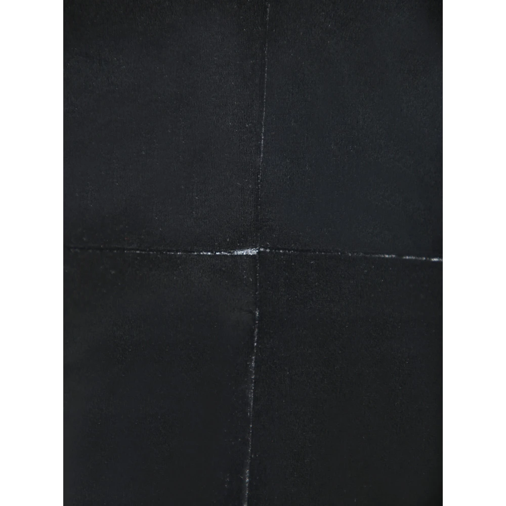 Ganni Zwart Velvet Tank Top Black Dames