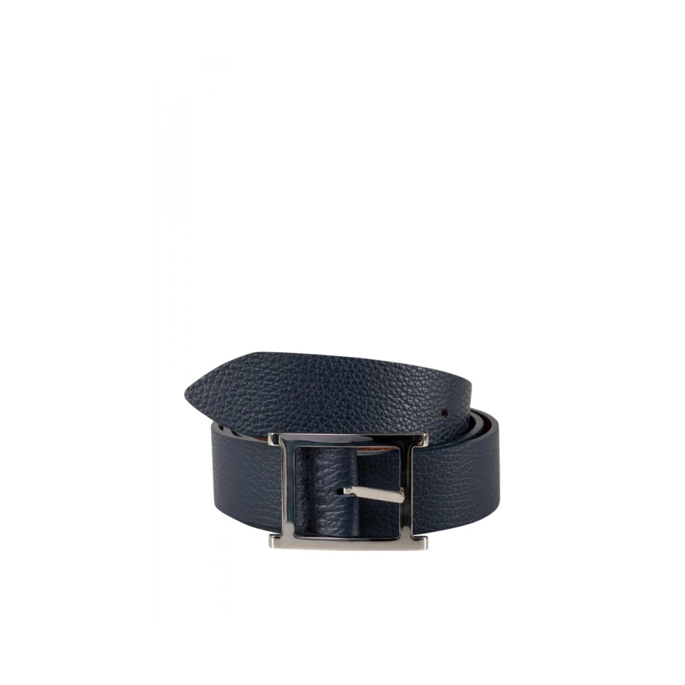 Orciani Men's Blue Belts,, Leather Belt Medium