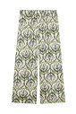 pantalon-court-en-soie-imprimee-vert