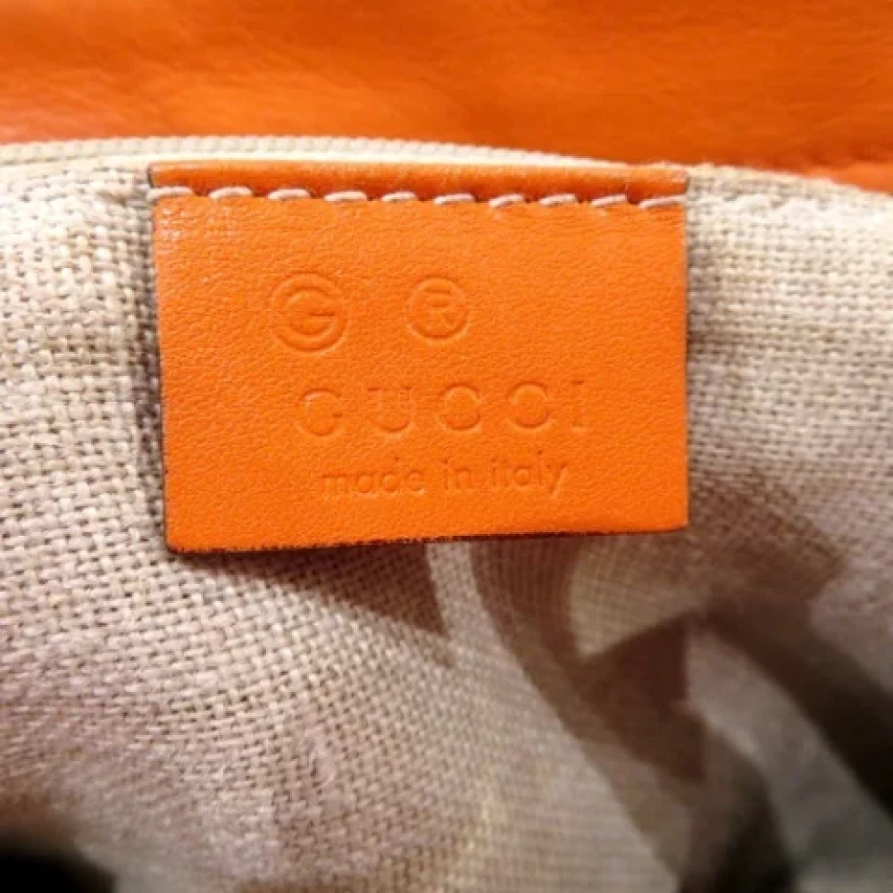 Gucci Vintage Pre-owned Leather gucci-bags Orange Dames