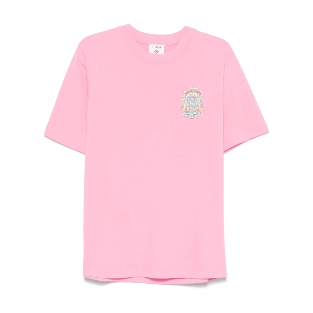 Casablanca Roze T-shirts en Polos Pink Heren