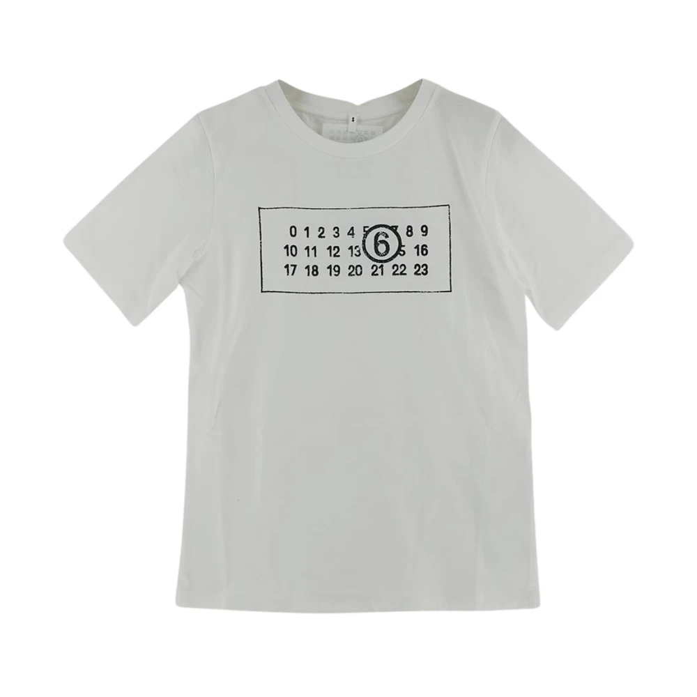 MM6 Maison Margiela T-shirt met logo White Dames