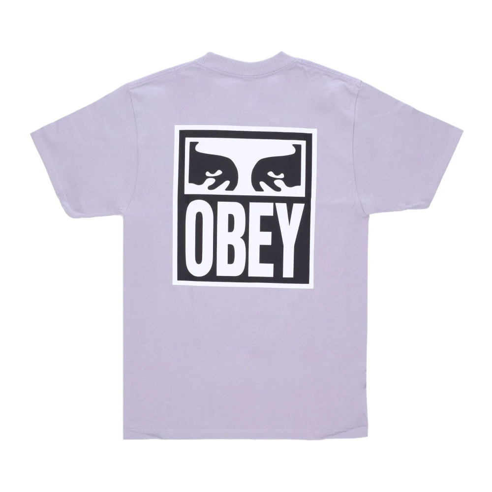 Obey Lila Krijt Eyes Icon T-Shirt Purple Heren