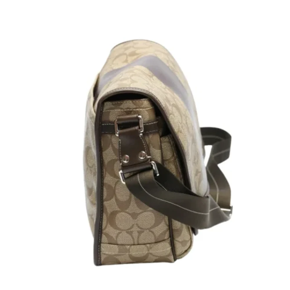 Coach Pre-owned Fabric shoulder-bags Brown Dames