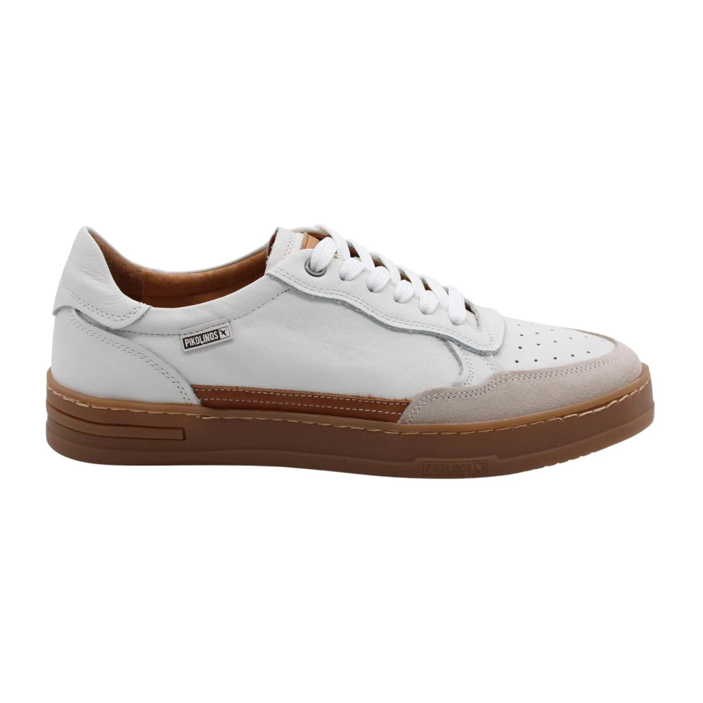 Pikolinos Men's White Sneakers,, Casual Sneaker For Everyday Wear Size 11 Uk