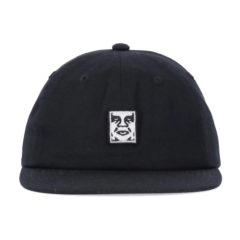 Obey Zwarte Icon Patch Platklep Pet Black Heren