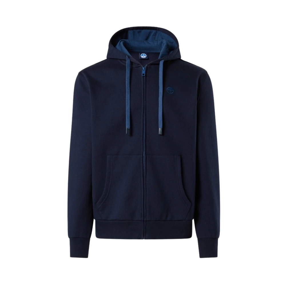 North Sails - Full-Zip Hoodie With Embroidered Logo - New Collection - Image 2