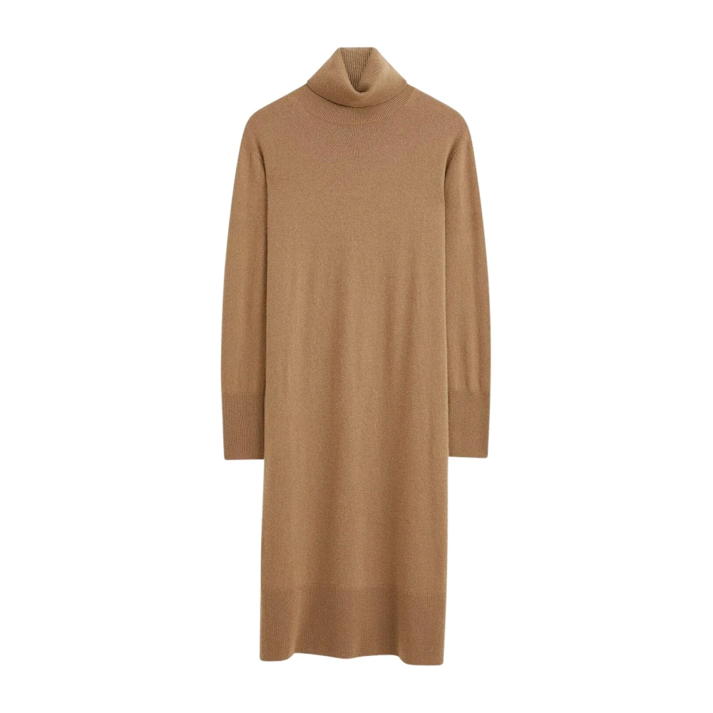 Joseph Luxe Cashmere Eik Jurk Beige Dames