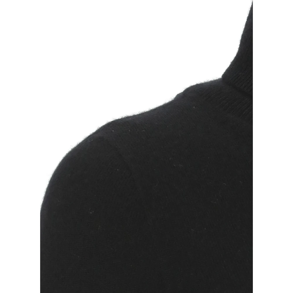 Kangra Zwarte Kasjmier Coltrui Trui Black Dames