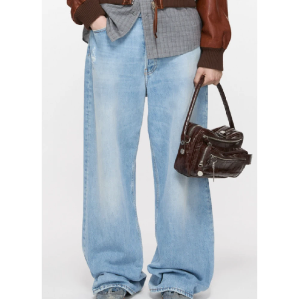 Acne Studios Vintage Loose Fit Jeans Montpellier Boutique Blue Dames