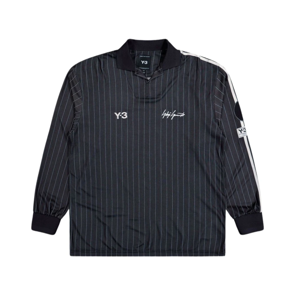 Y-3 Black Elite 5 Long Sleeve Training Top - Male - Long Sleeve Training Tops - L - Sport