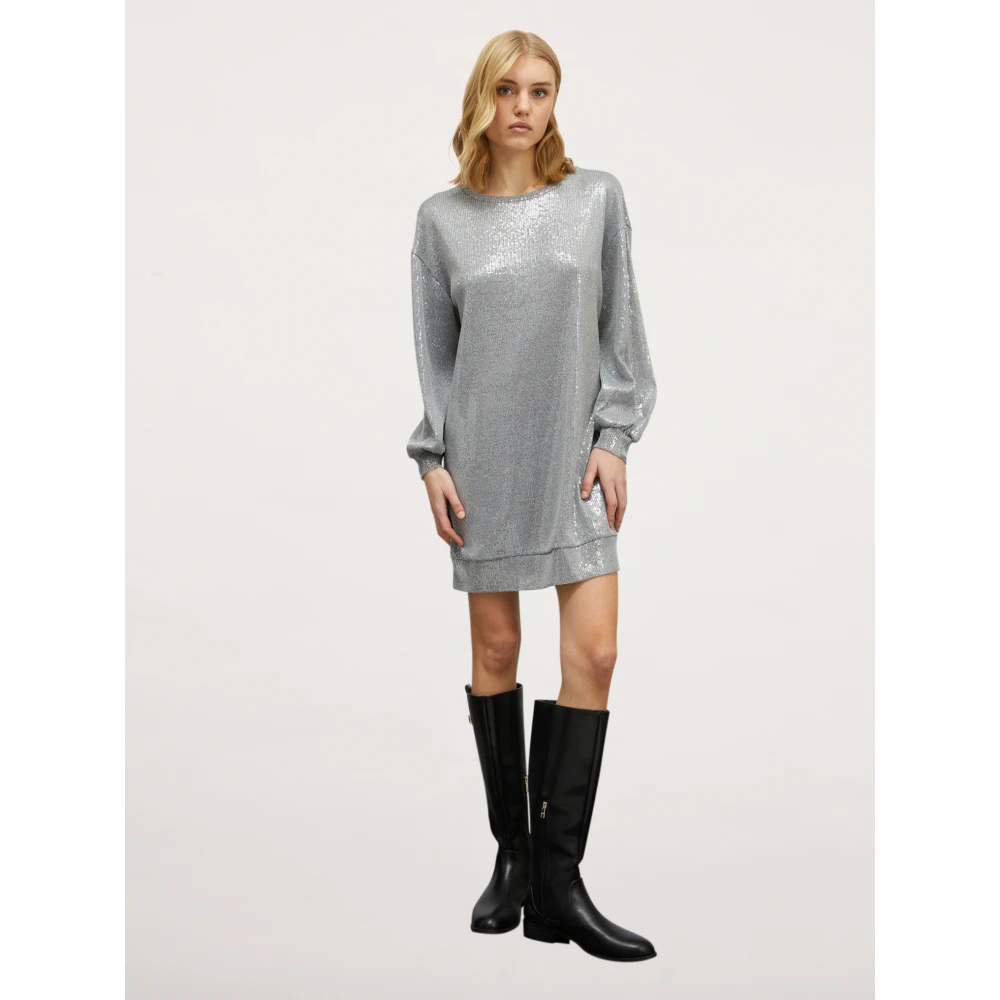 Motivi Sweatjurk met Shiny-Optik Gray Dames