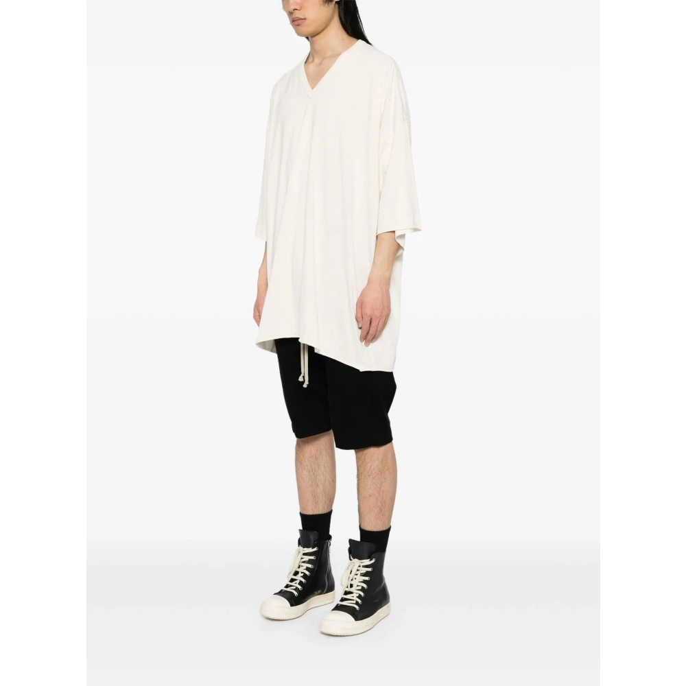 Rick Owens Witte Katoenen T-shirt Korte Mouw White Heren
