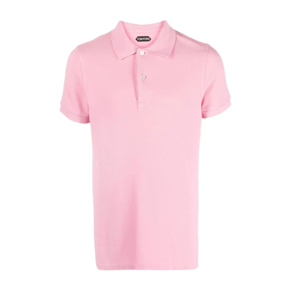 Tom Ford Klassieke Katoenen Poloshirt Pink Heren