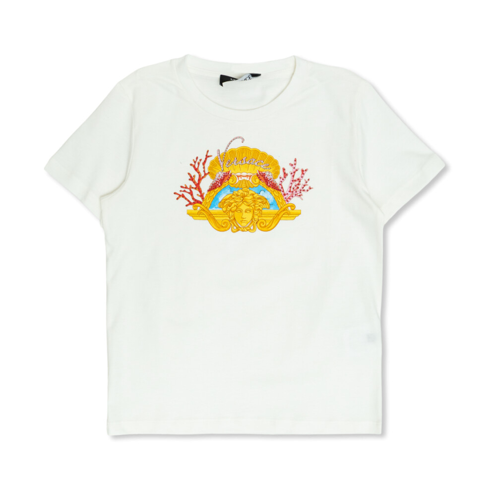 VERSACE｜SHORT-SLEEVED ROUND NECK T-SHIRTS (SEASHELL BAR VERSACE｜SHORT-SLEEVED ROUND NECK T-SHIRTS (SEASHELL BAR