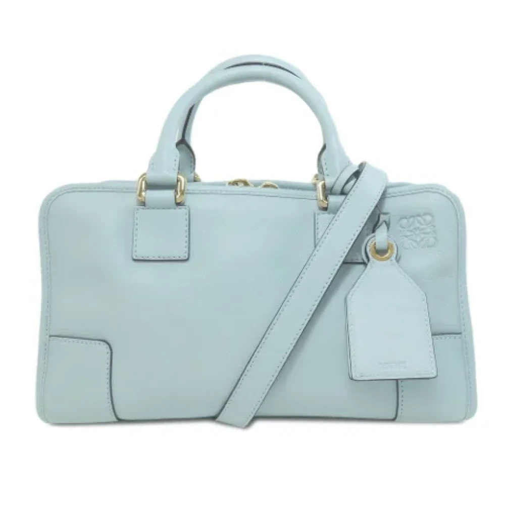 Loewe Pre-owned Leather handbags Blue Dames