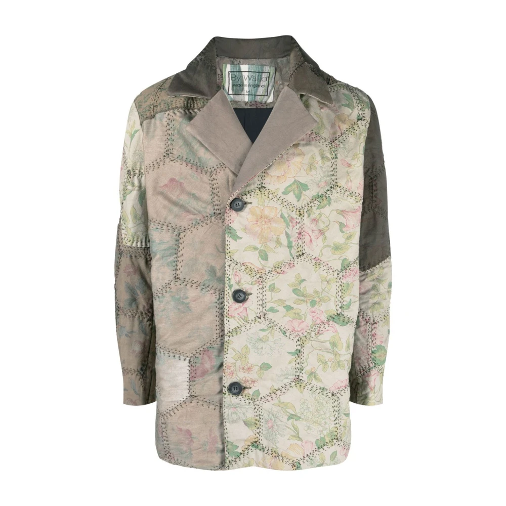 By Walid Losvallende Katoenen Patchjas Multicolor Heren
