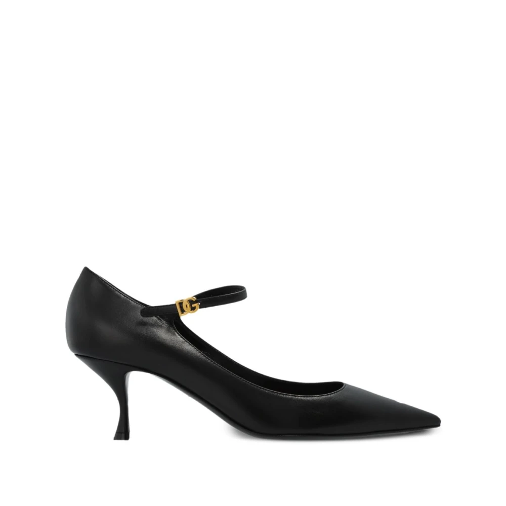 Dolce & Gabbana Vrouw Zwart Schoenen Dames, 40 Eu, Leer, Pumps