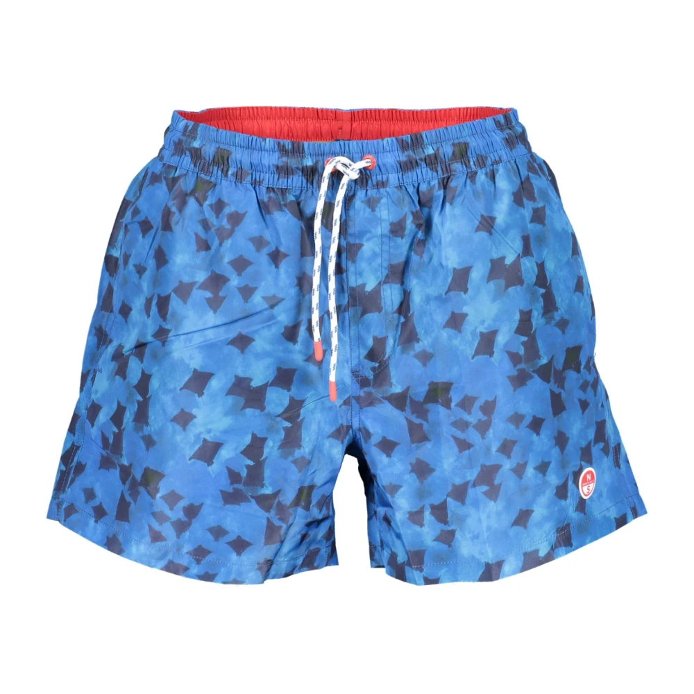 North Sails Blauwe Heren Zwemboxer Fantasie Blue Heren