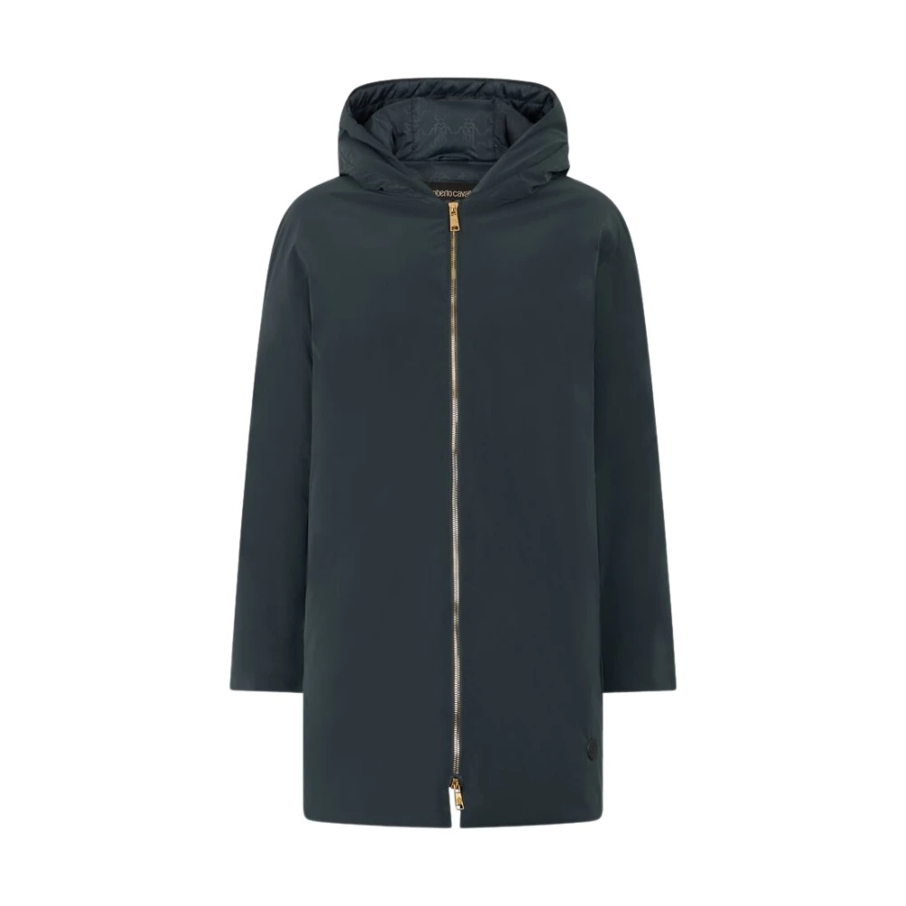 Roberto Cavalli Women's Green Parkas, Xs, Puffer Jacket With Hood