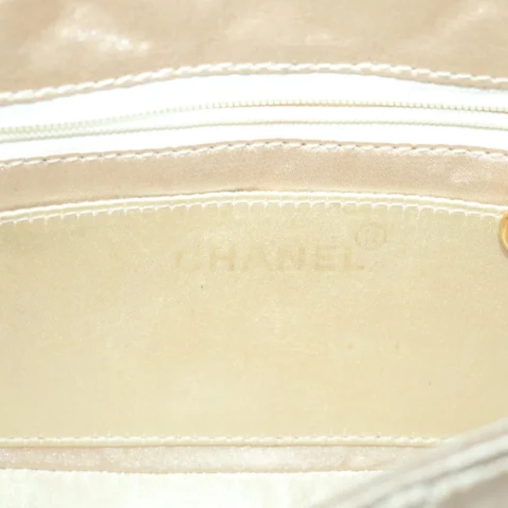 Chanel Vintage Pre-owned Silk chanel-bags Beige Dames