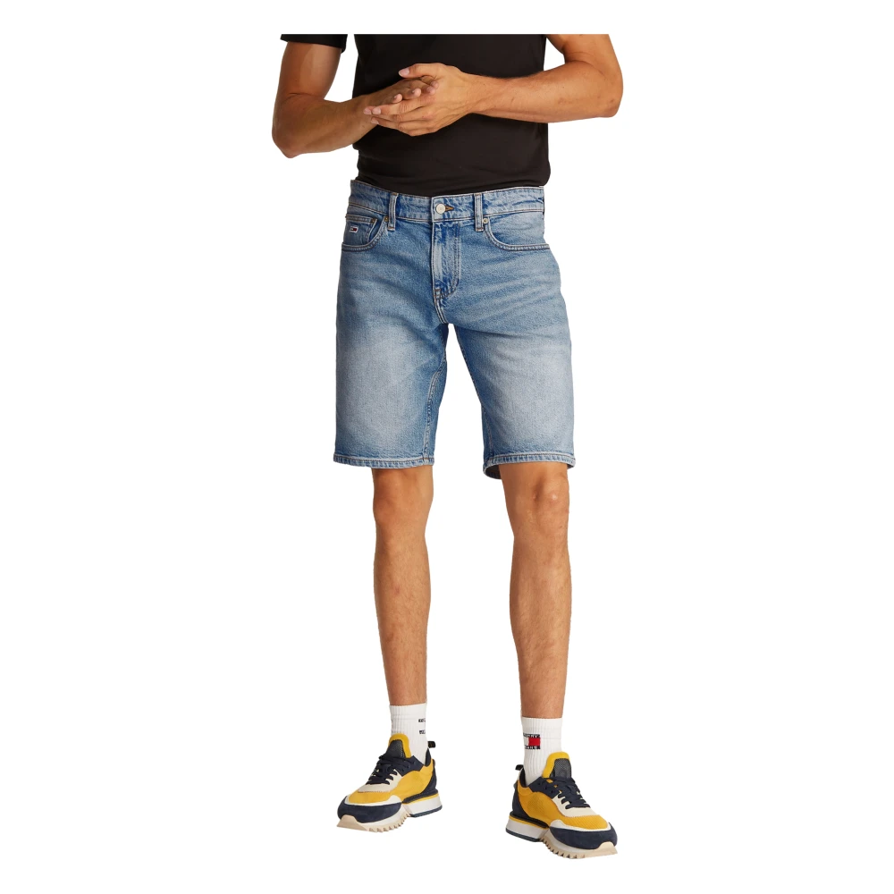 Tommy Jeans Men's Blue Stylish Bermuda Shorts For - Denim Shorts - W30 - Shorts