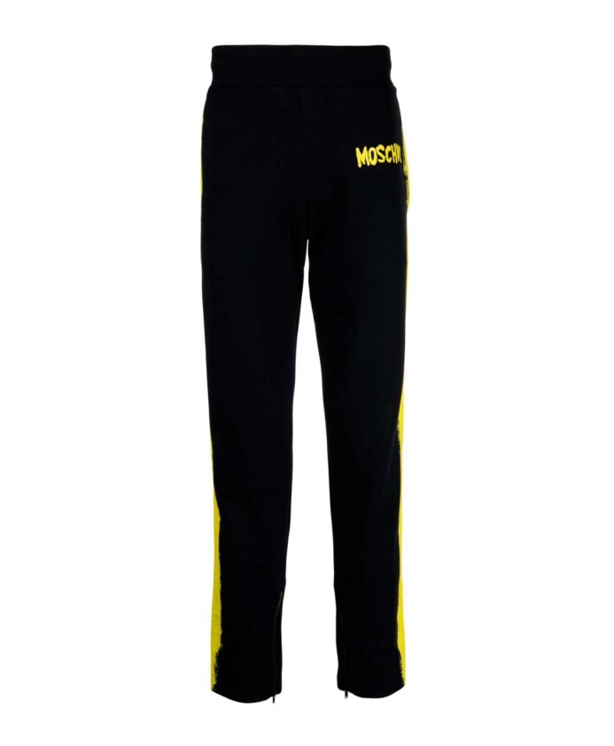 jogging-noir-avec-effet-peinture-jaune