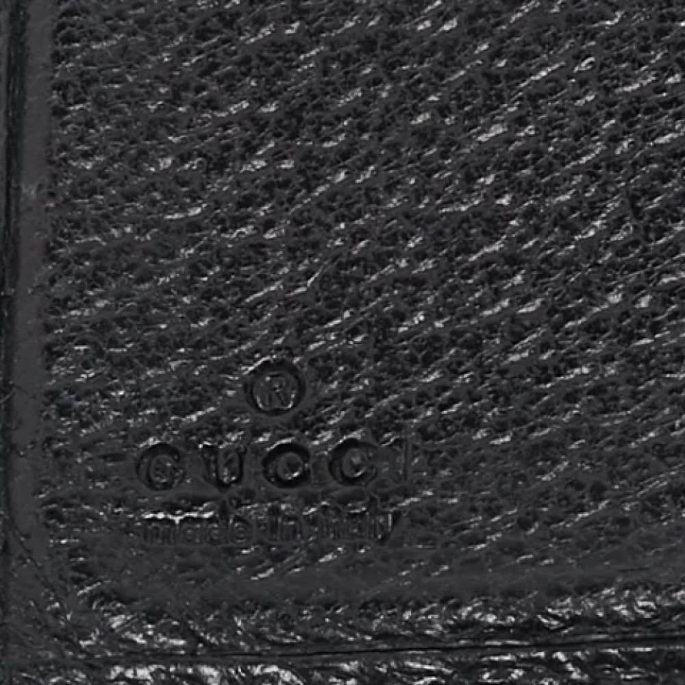 Gucci Vintage Pre-owned Canvas wallets Black Dames