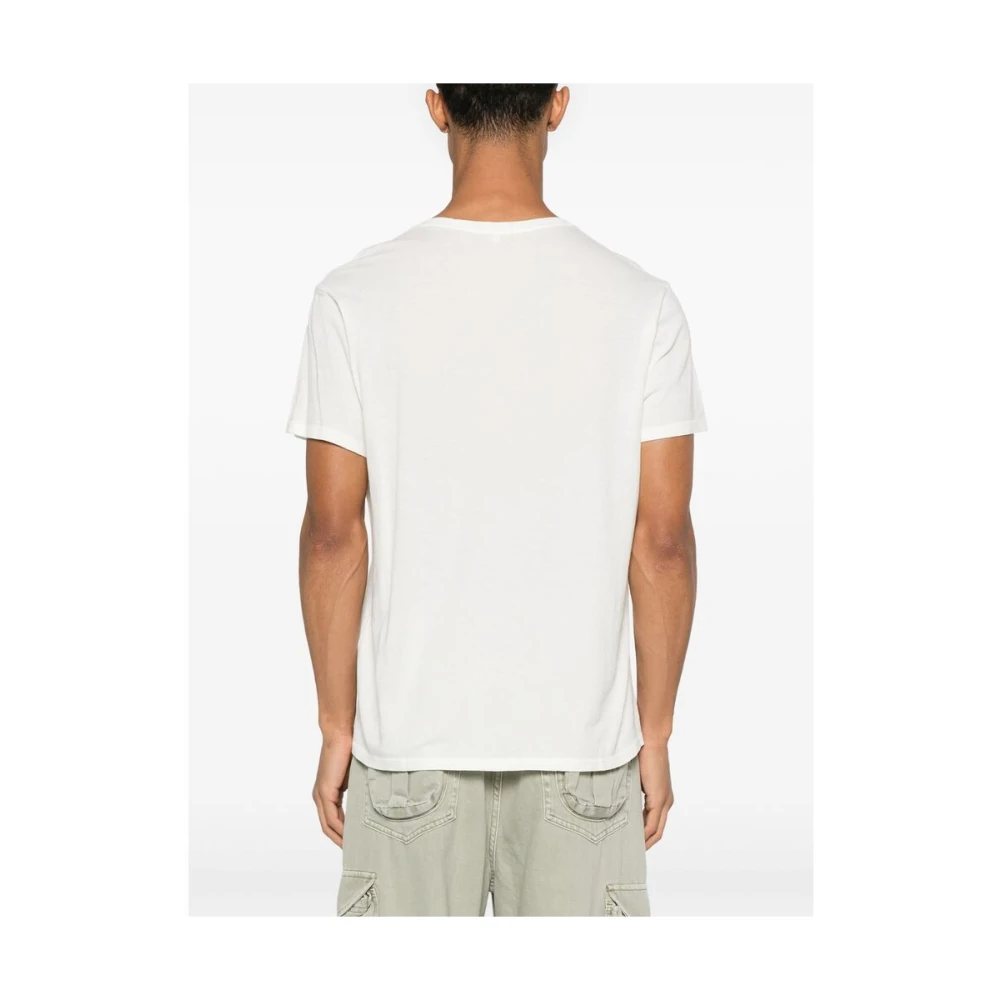 R13 Witte Crew Neck Korte Mouw T-shirt White Heren
