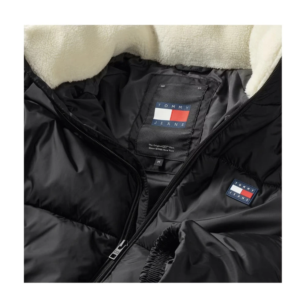 Tommy Jeans Relaxed Fit Nylon Jas Black Heren