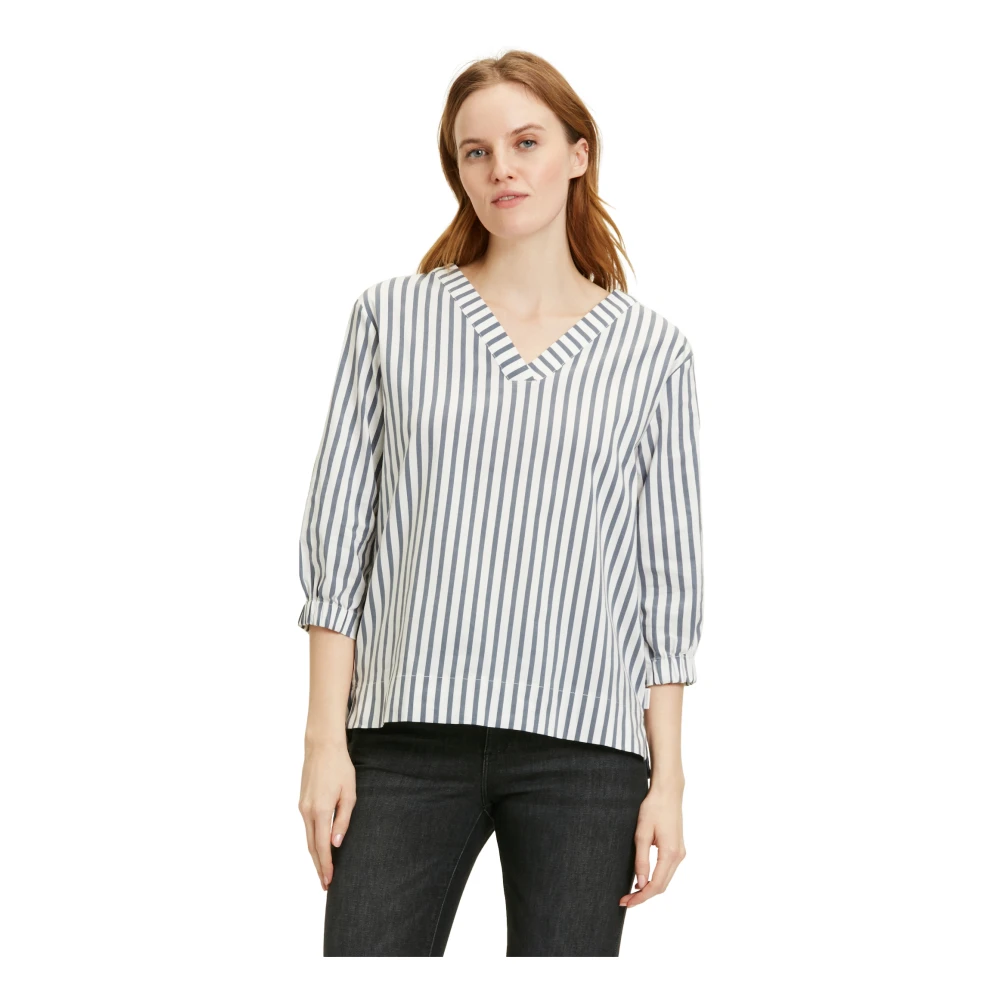 Betty & Co Gestreepte blouse met 3 4 mouw Multicolor Dames