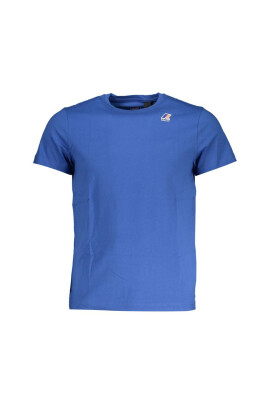 t-shirt-en-coton-bleu-avec-logo-imprime